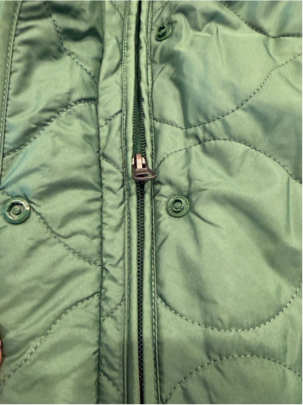 Croft & Barrow Quilted Fleece Lined Vest Green Size S NWT - Picture 8 of 13